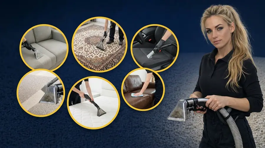 Professional carpet cleaning in a North East family home